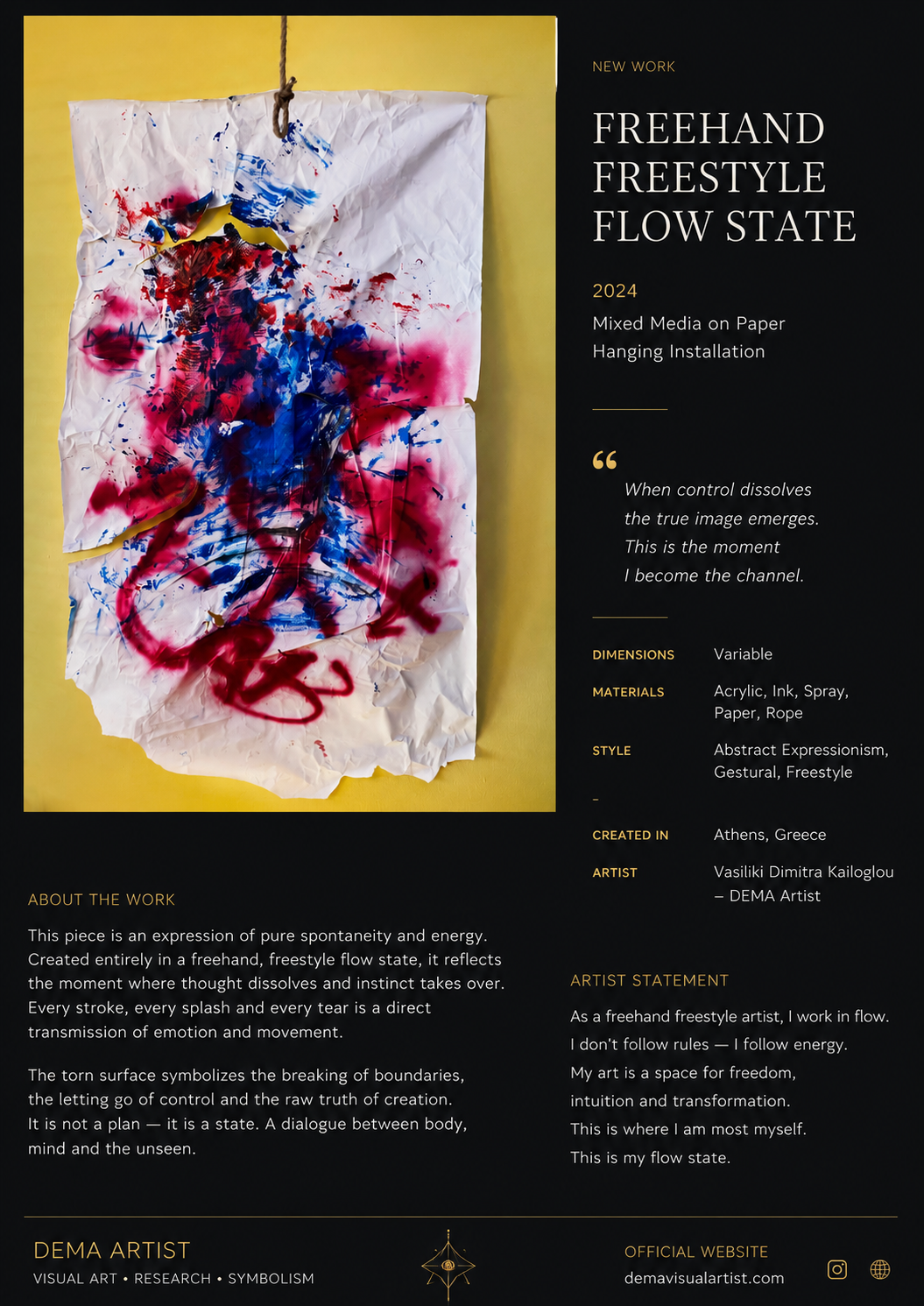 Freehand Freestyle Flow State — DEMA Artist